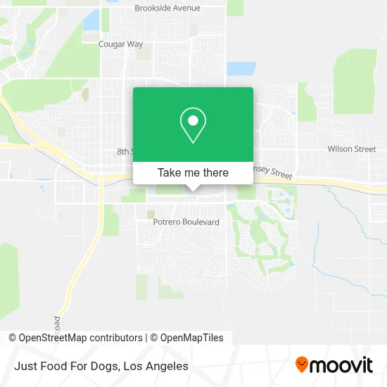 Just Food For Dogs map