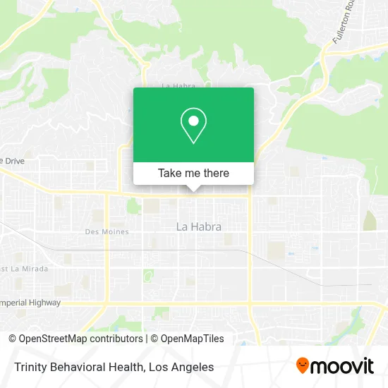 Trinity Behavioral Health map