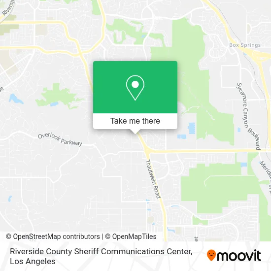 Riverside County Sheriff Communications Center map