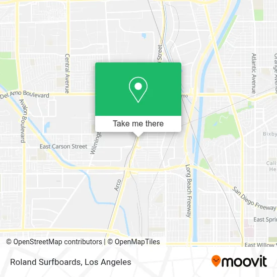 Roland Surfboards map