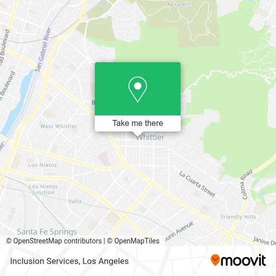 Inclusion Services map