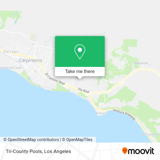 Tri-County Pools map