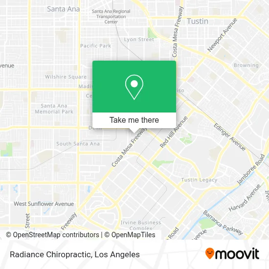 Radiance Chiropractic map