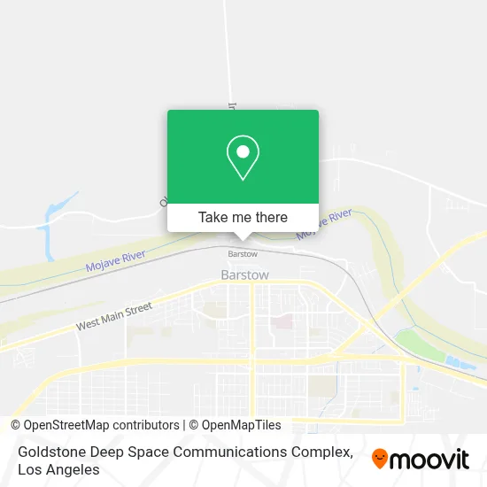 Goldstone Deep Space Communications Complex map