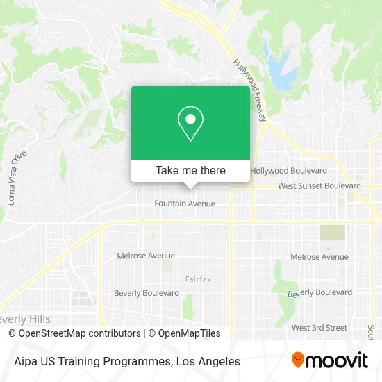 Aipa US Training Programmes map