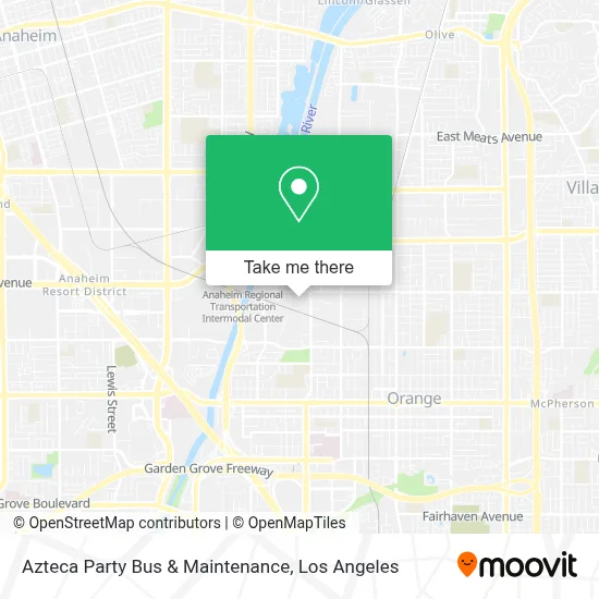 Azteca Party Bus & Maintenance map