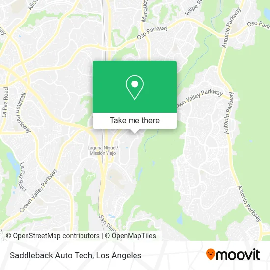 Saddleback Auto Tech map