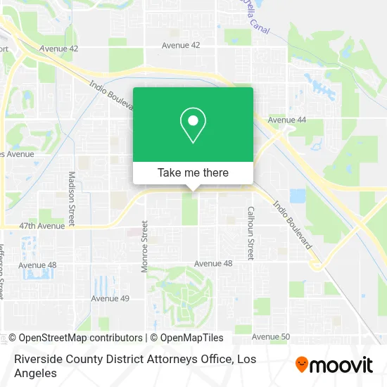 Riverside County District Attorneys Office map