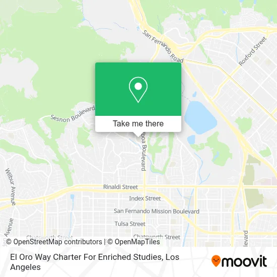 El Oro Way Charter For Enriched Studies map