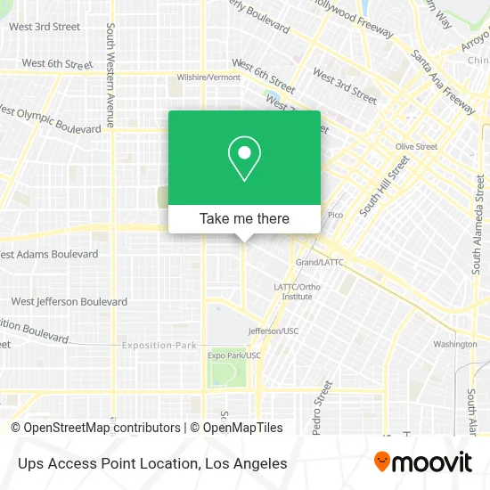 Ups Access Point Location map
