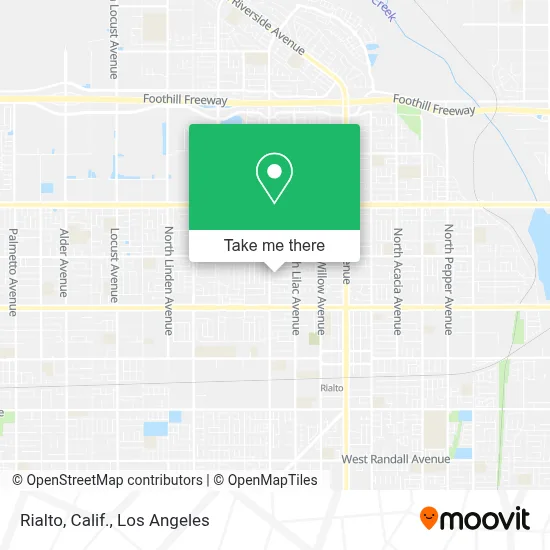Rialto, Calif. map