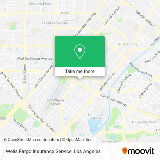 Wells Fargo Insurance Service map