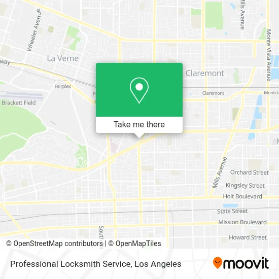 Professional Locksmith Service map