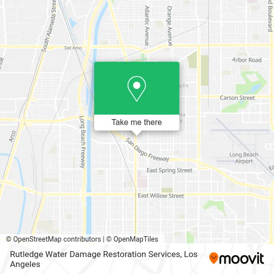 Rutledge Water Damage Restoration Services map