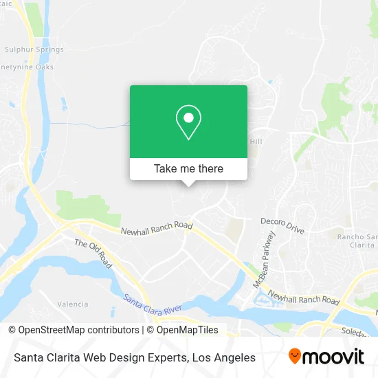 Santa Clarita Web Design Experts map