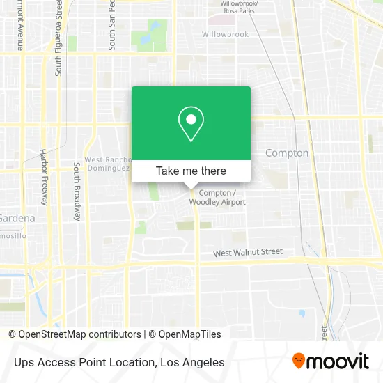 Ups Access Point Location map