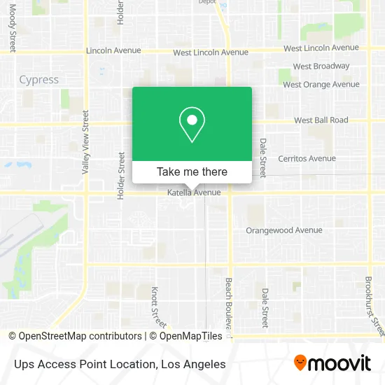Ups Access Point Location map