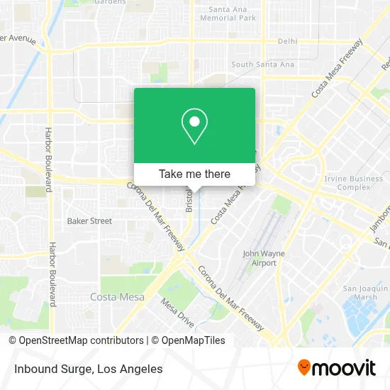 Inbound Surge map