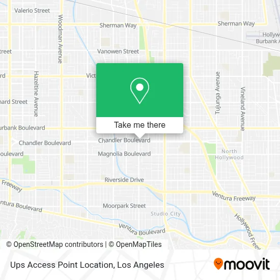 Ups Access Point Location map