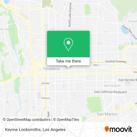 Keyme Locksmiths map