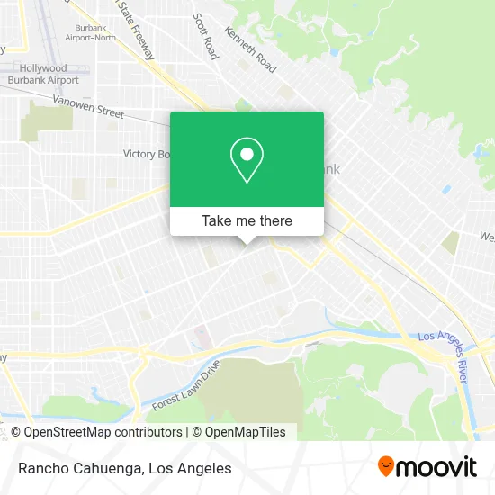 Rancho Cahuenga map