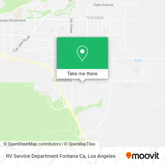 RV Service Department Fontana Ca map