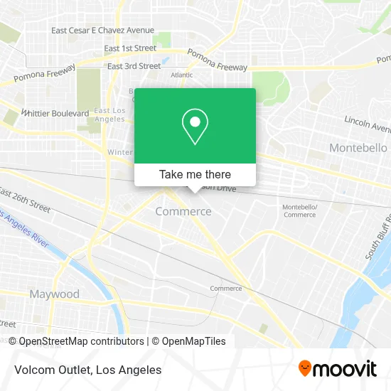 Volcom Outlet map
