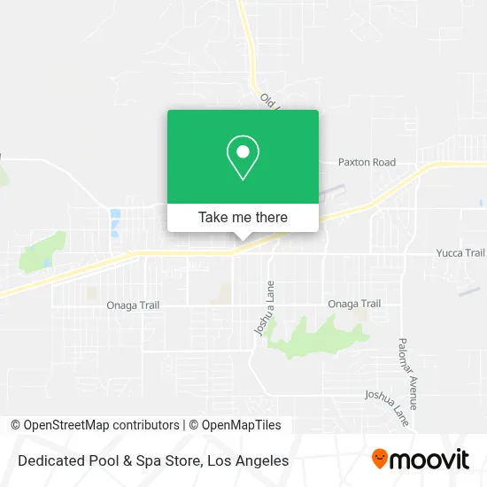 Dedicated Pool & Spa Store map
