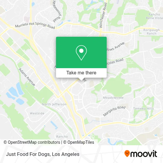 Just Food For Dogs map