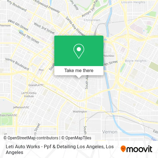 Leti Auto Works - Ppf & Detailing Los Angeles map