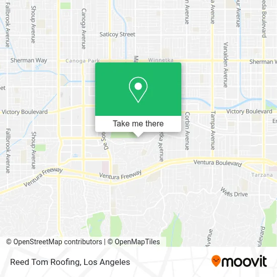 Reed Tom Roofing map