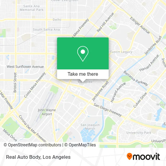 Real Auto Body map