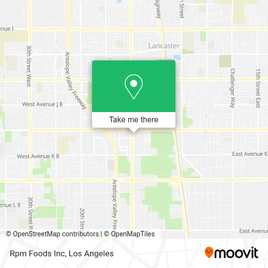 Rpm Foods Inc map