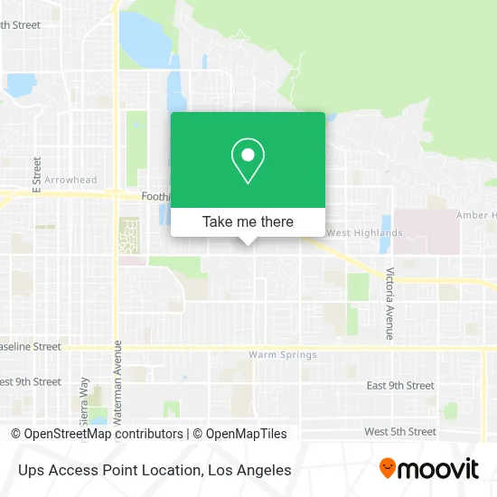 Ups Access Point Location map