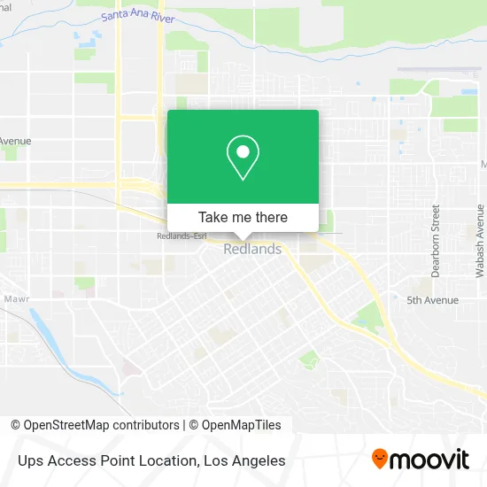 Ups Access Point Location map