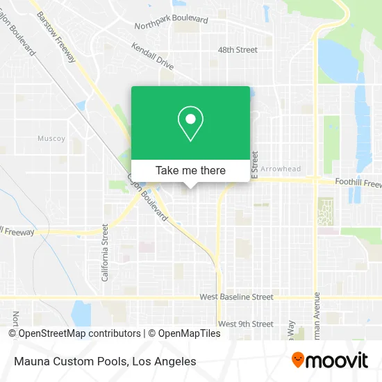 Mauna Custom Pools map