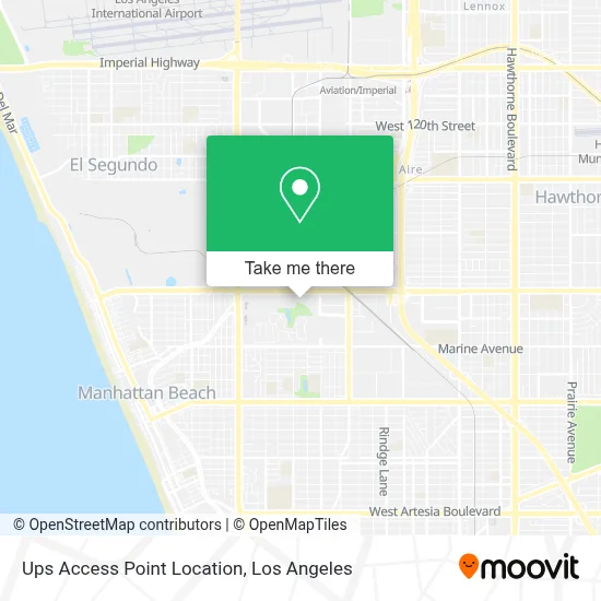 Ups Access Point Location map