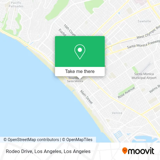 Rodeo Drive, Los Angeles map