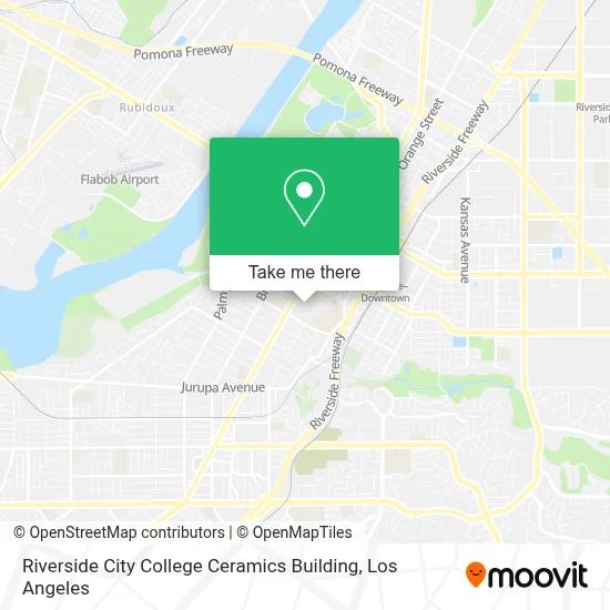 Riverside City College Ceramics Building map