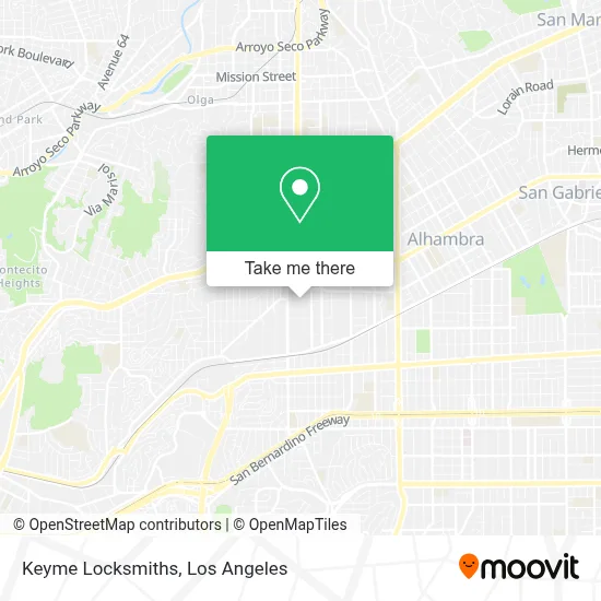 Keyme Locksmiths map