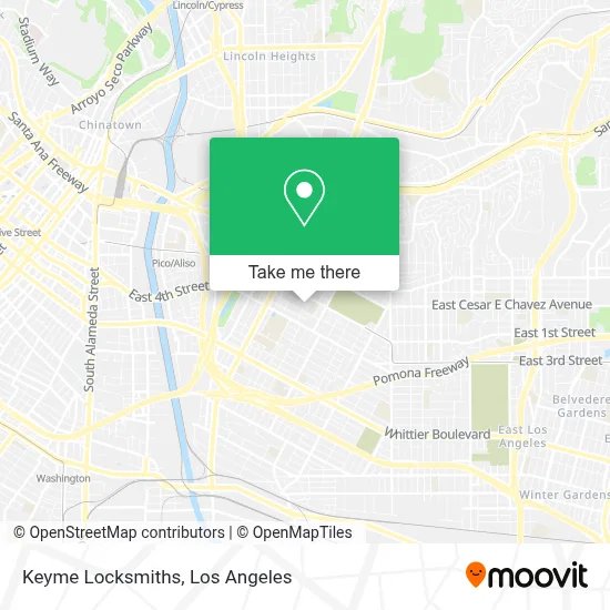 Keyme Locksmiths map