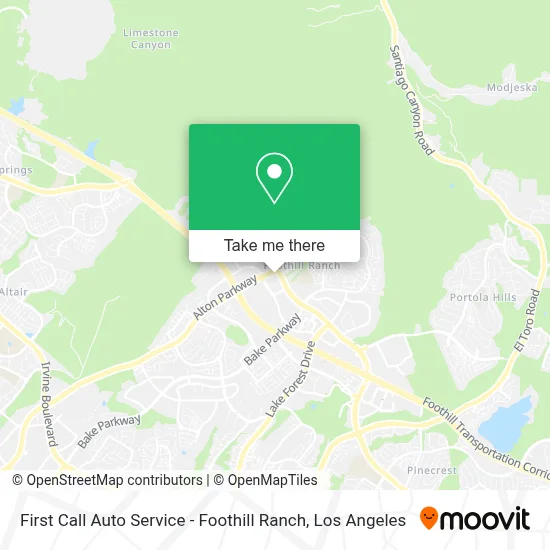 First Call Auto Service - Foothill Ranch map