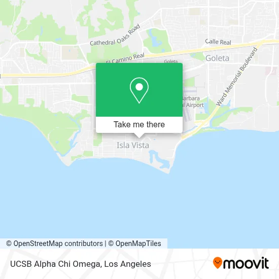 UCSB Alpha Chi Omega map
