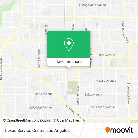 Lexus Service Center map