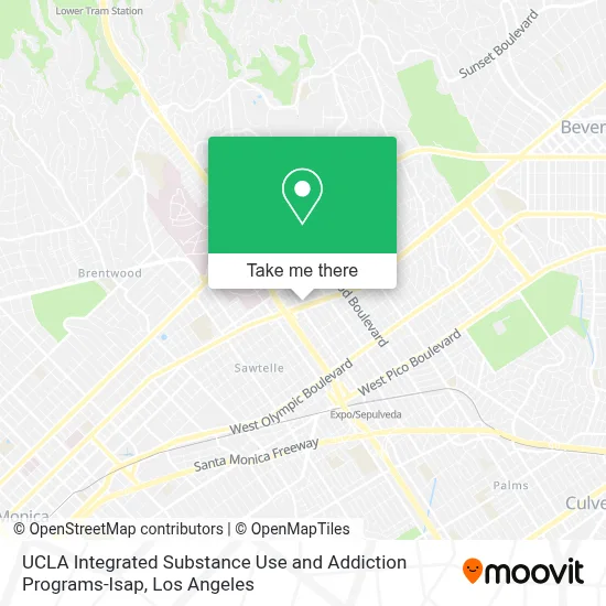UCLA Integrated Substance Use and Addiction Programs-Isap map