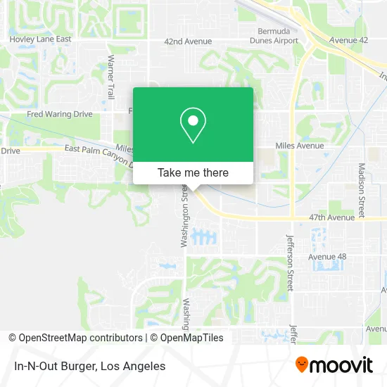 In-N-Out Burger map