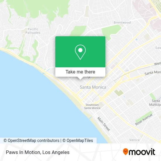 Paws In Motion map