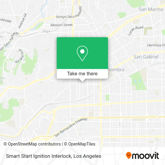 Smart Start Ignition Interlock map