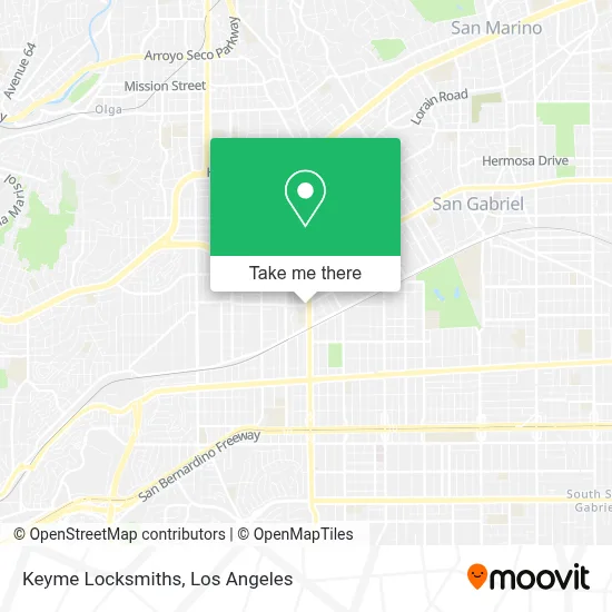 Keyme Locksmiths map