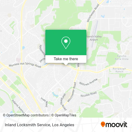 Inland Locksmith Service map
